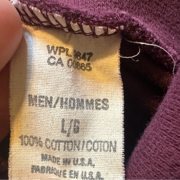 Vintage Eddie Bauer USA Made Turtleneck Shirt 100% Cotton Single Stitch Mens L - Picture 7 of 11